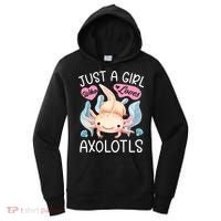 Just A Girl Who Loves Axolotls Axolotl Lovers Funny Kawaii Women's Hoodie thumb 0