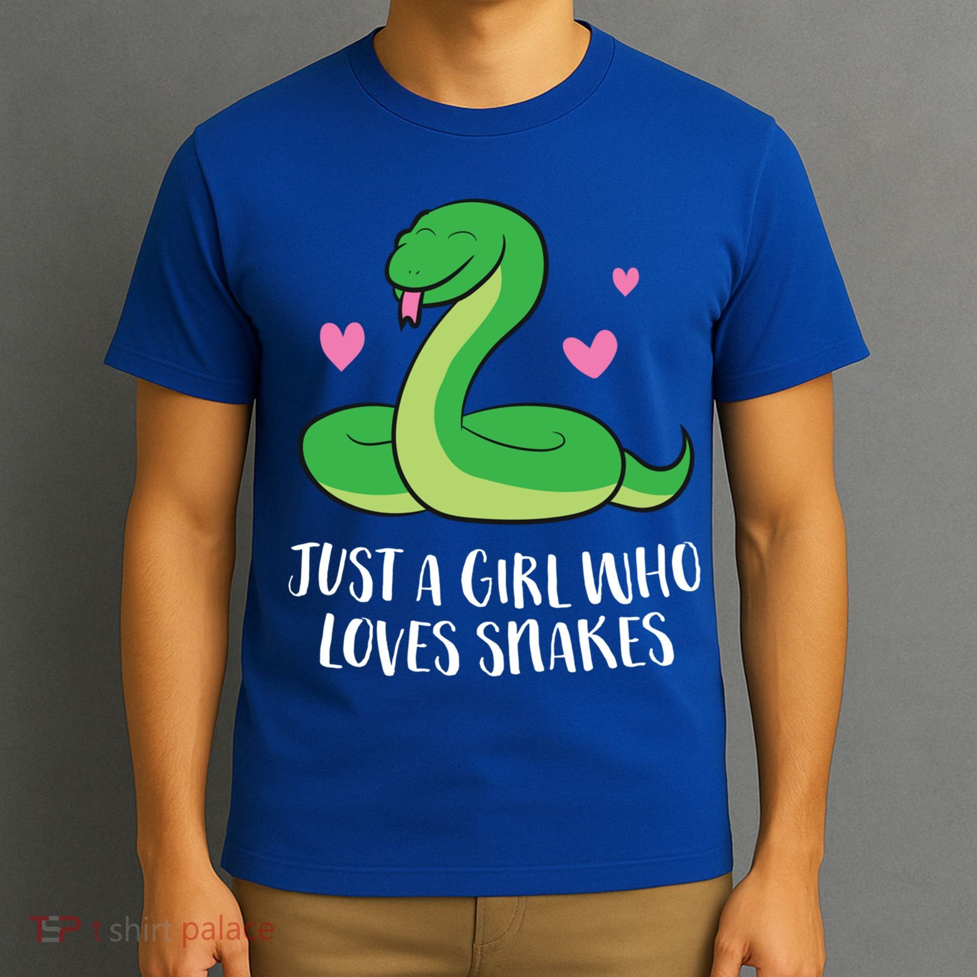 Just A Girl Who Loves Snakes Cute Snake Girl Gift T-Shirt