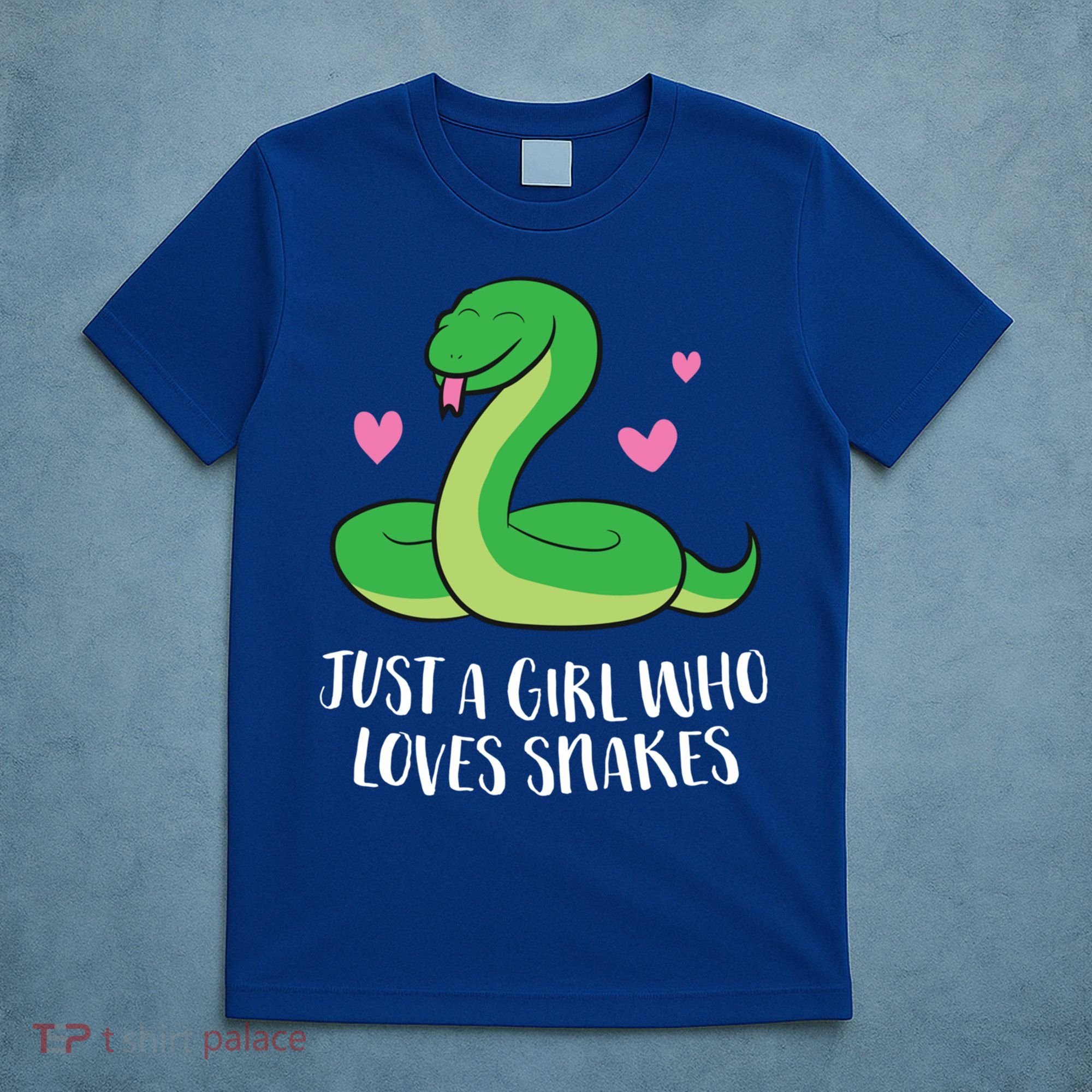 Just A Girl Who Loves Snakes Cute Snake Girl Gift T-Shirt