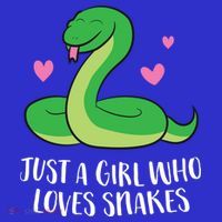 Just A Girl Who Loves Snakes Cute Snake Girl Gift T-Shirt thumb 7