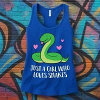 Just A Girl Who Loves Snakes Cute Snake Girl Gift Women's Tank Top thumb 3