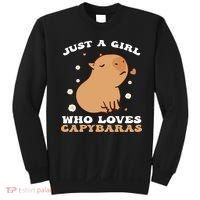 Just A Girl Who Loves Capybaras Sweatshirt thumb 0