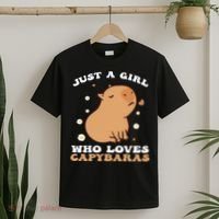 Just A Girl Who Loves Capybaras T-Shirt thumb 2