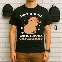Just A Girl Who Loves Capybaras T-Shirt thumb 6