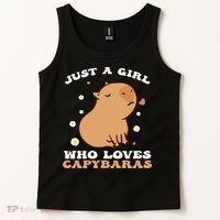 Just A Girl Who Loves Capybaras Tank Top thumb 2