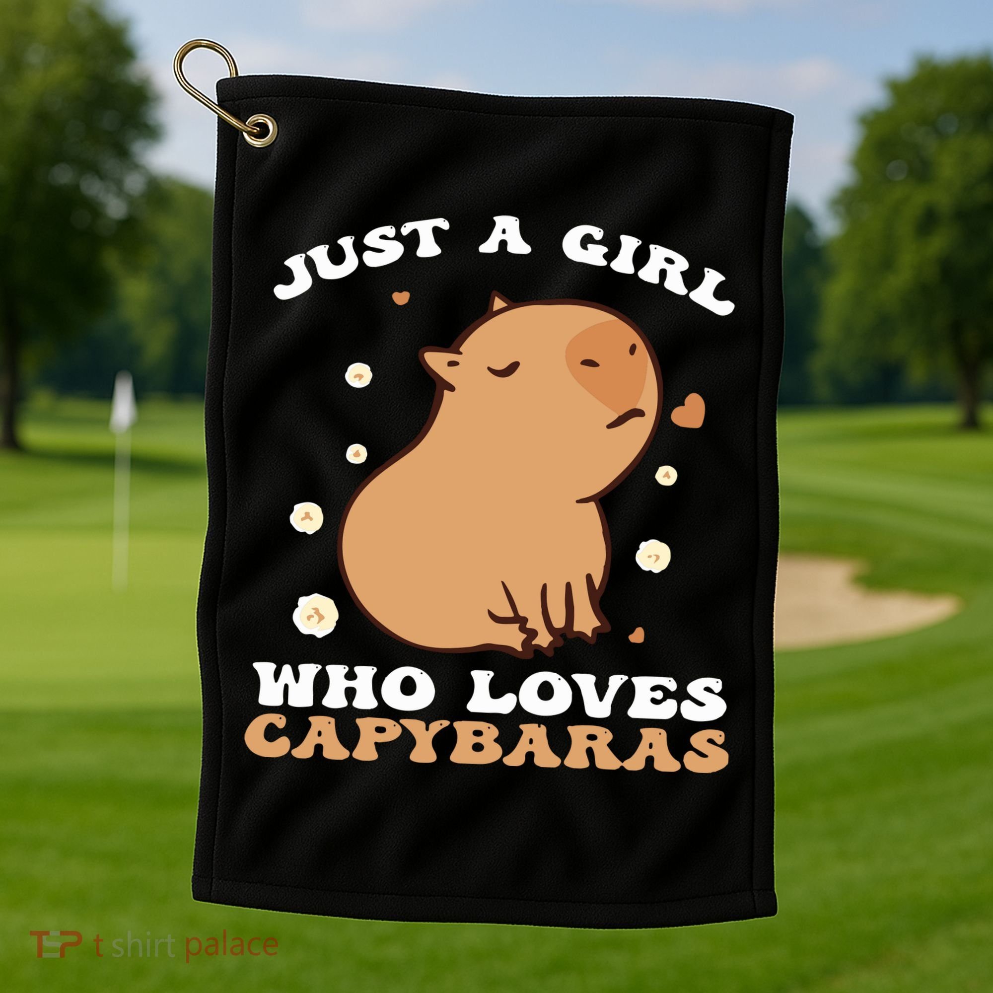 Just A Girl Who Loves Capybaras Golf Towel