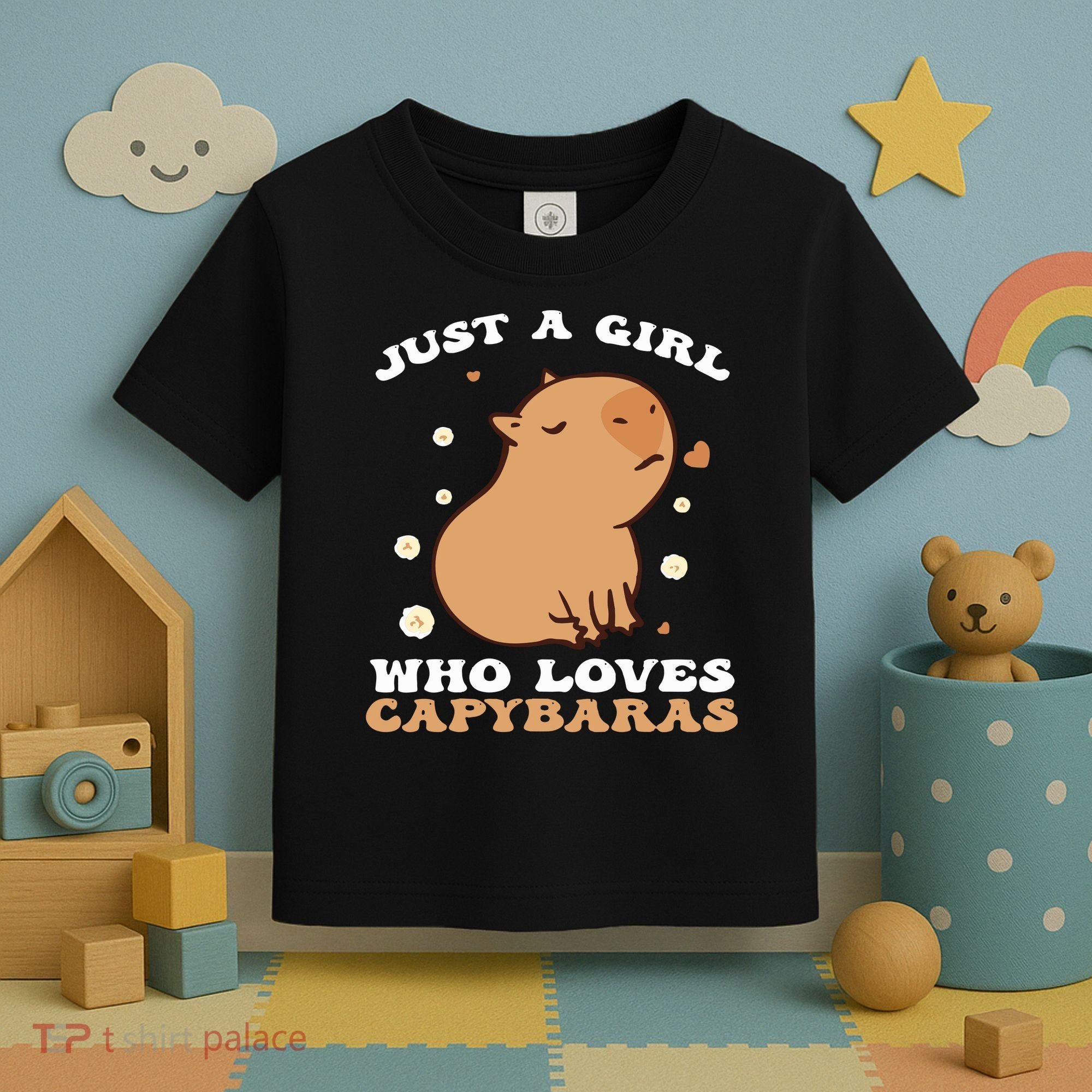 Just A Girl Who Loves Capybaras Toddler T-Shirt