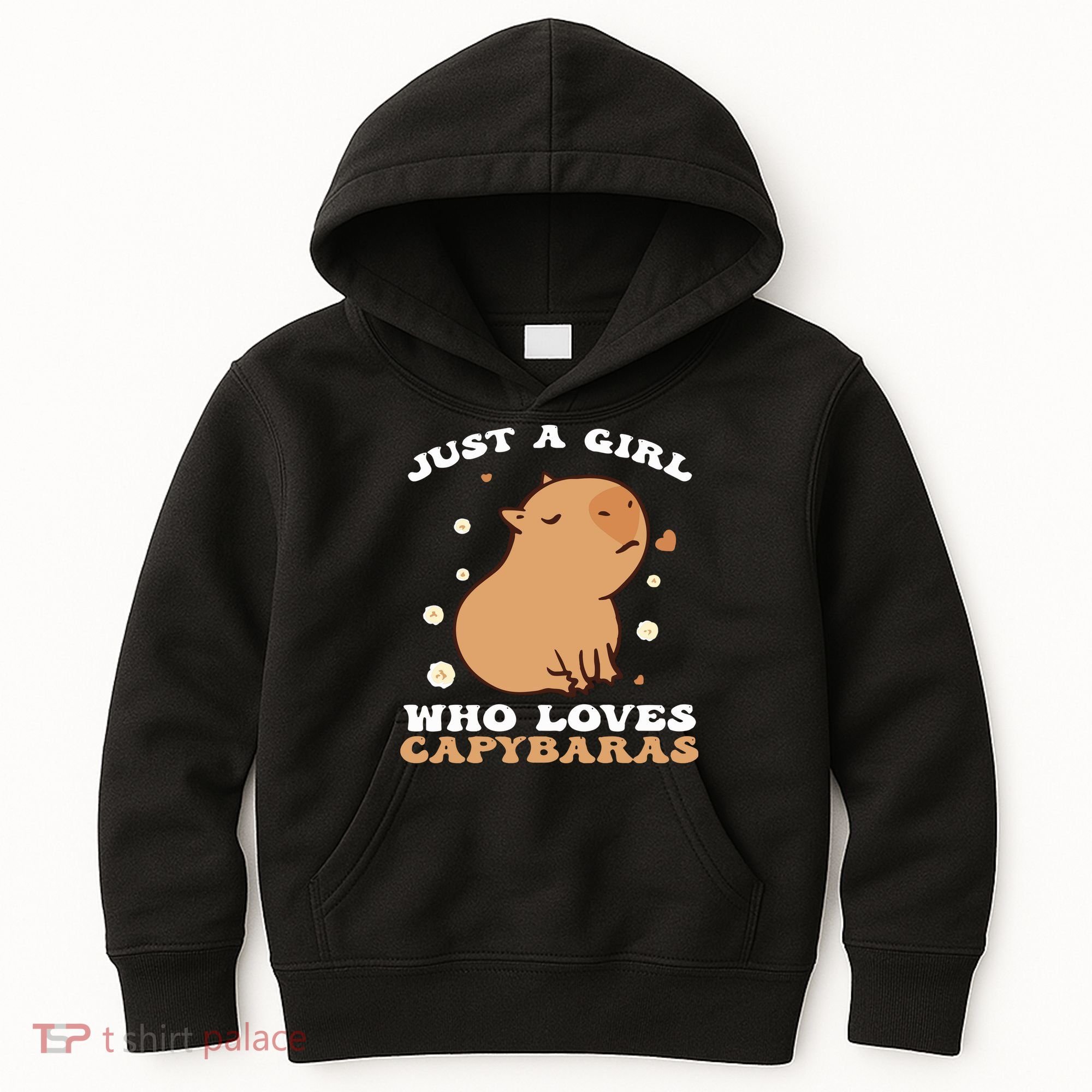 Just A Girl Who Loves Capybaras Kids Hoodie