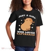 Just A Girl Who Loves Capybaras Kids T-Shirt thumb 2