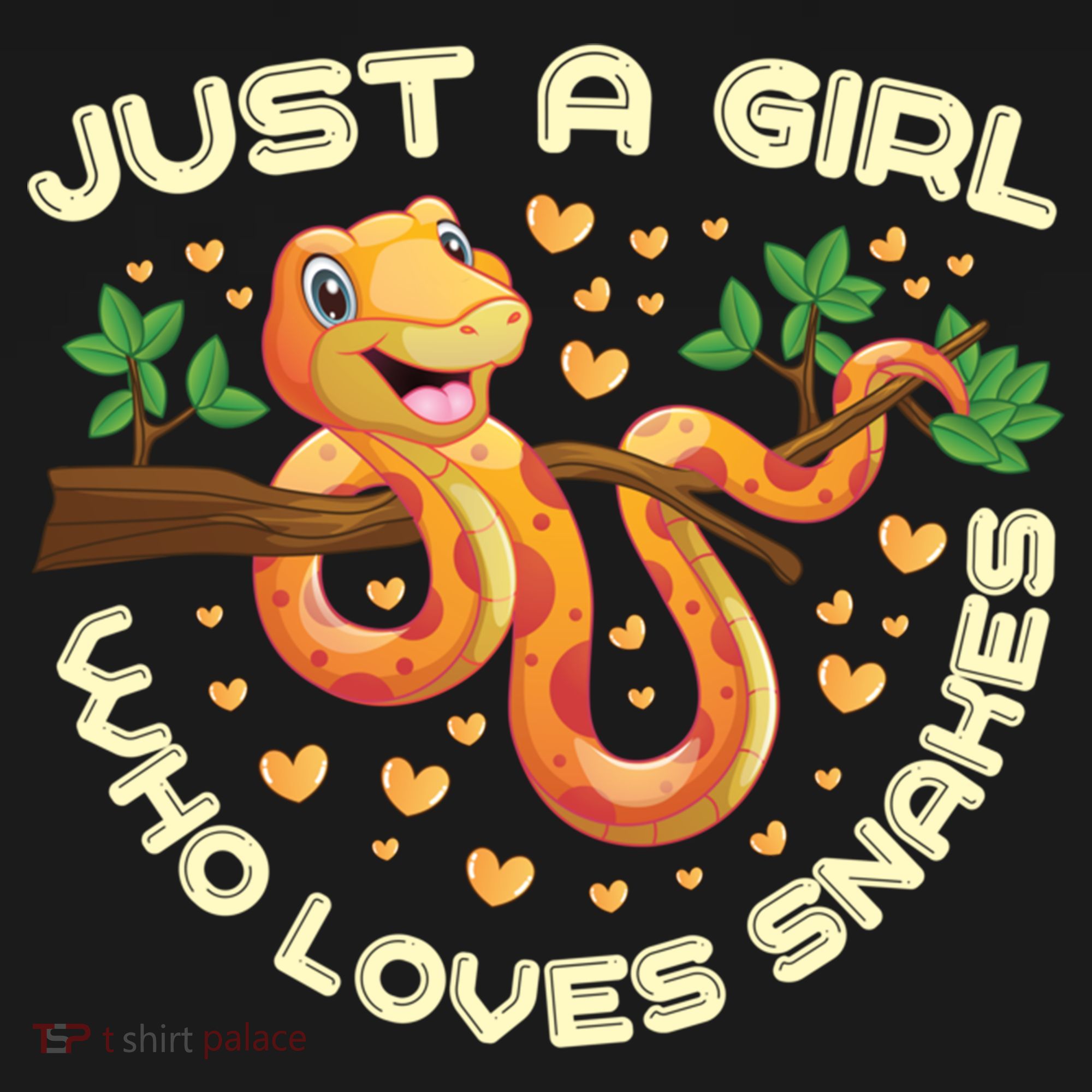 Just A Girl Who Loves Snakes Funny Snake Lover Funny Gift Meaningful Gift T-Shirt