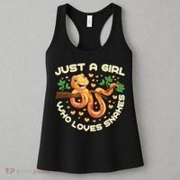 Just A Girl Who Loves Snakes Funny Snake Lover Funny Gift Meaningful Gift Women's Tank Top thumb 3