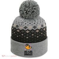 Just A Girl Who Loves Orioles The Baniff Cuffed Pom Beanie thumb 0