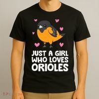 Just A Girl Who Loves Orioles T-Shirt thumb 3