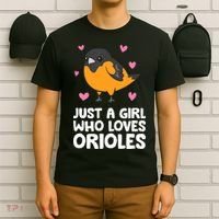 Just A Girl Who Loves Orioles T-Shirt thumb 6