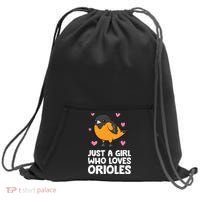 Just A Girl Who Loves Orioles Sweatshirt Cinch Pack Bag thumb 0