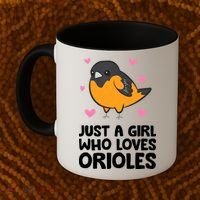 Just A Girl Who Loves Orioles Coffee Mug thumb 2