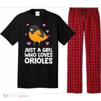 Just A Girl Who Loves Orioles Pajama Set thumb 0