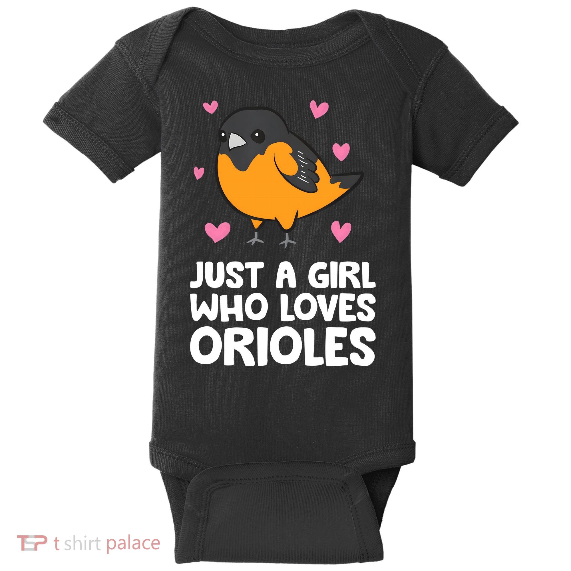 Just A Girl Who Loves Orioles Baby Bodysuit