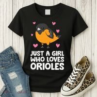 Just A Girl Who Loves Orioles Women's T-Shirt thumb 3