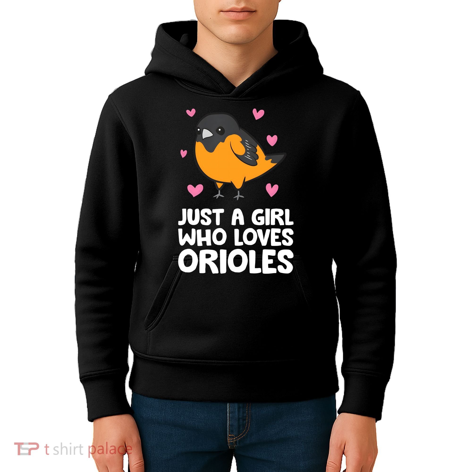 Just A Girl Who Loves Orioles Kids Hoodie