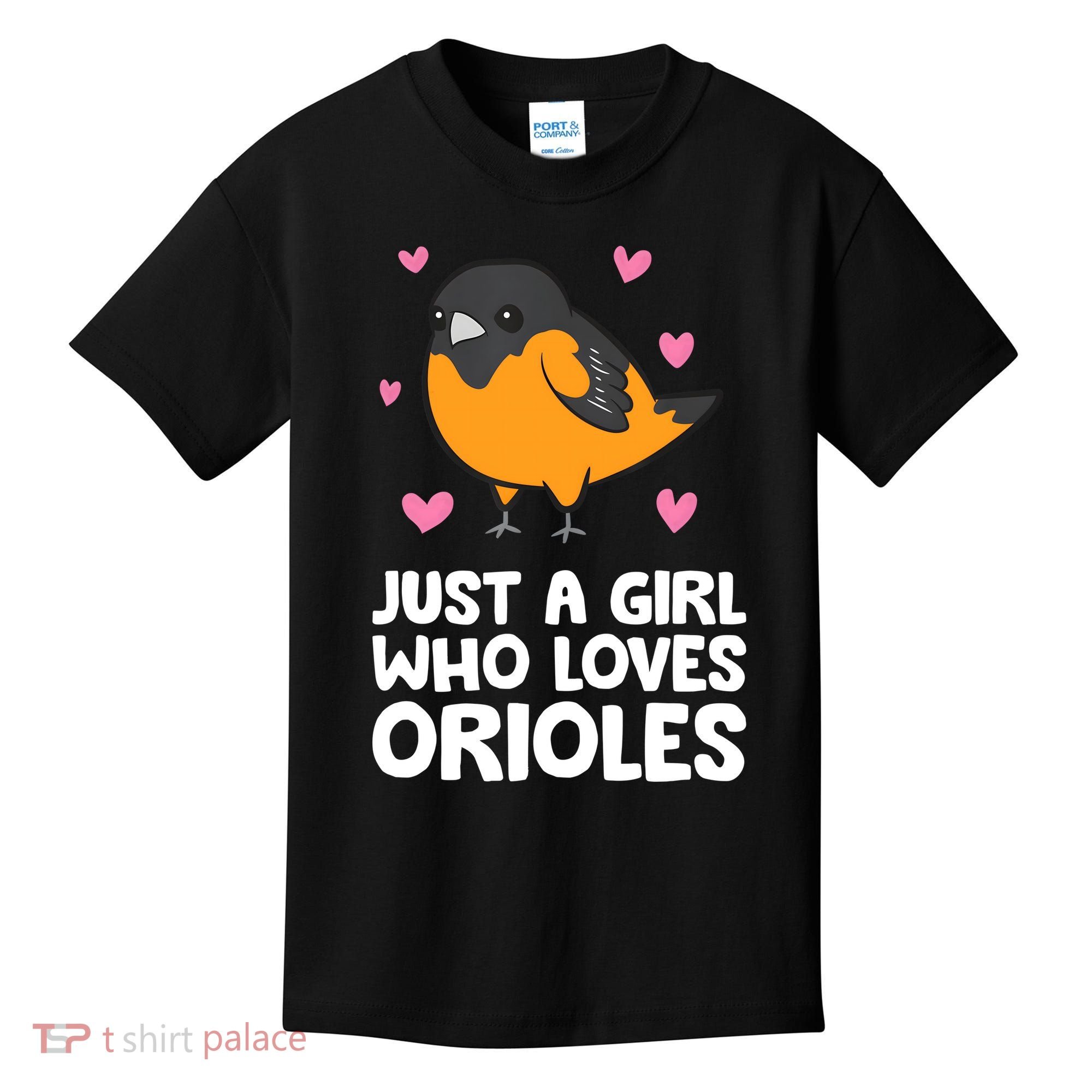 Just A Girl Who Loves Orioles Kids T-Shirt