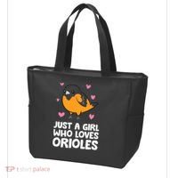 Just A Girl Who Loves Orioles Tote Bag thumb 3
