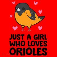 Just A Girl Who Loves Orioles Santa Hat thumb 1