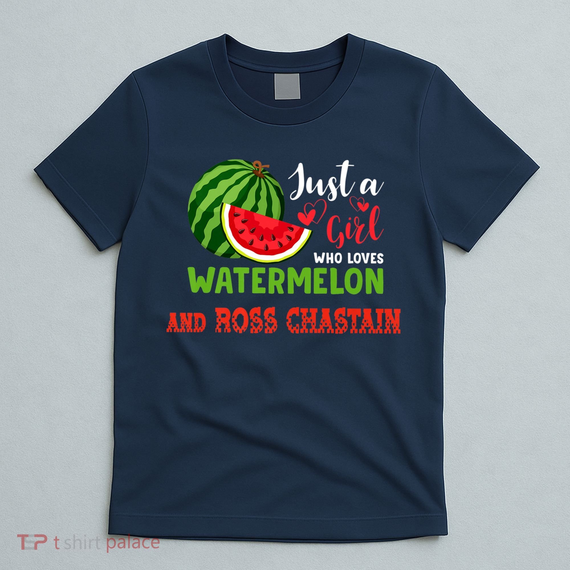 JUST A GIRL WHO LOVES WATERMELON AND ROSS CHASTAIN Premium T-Shirt