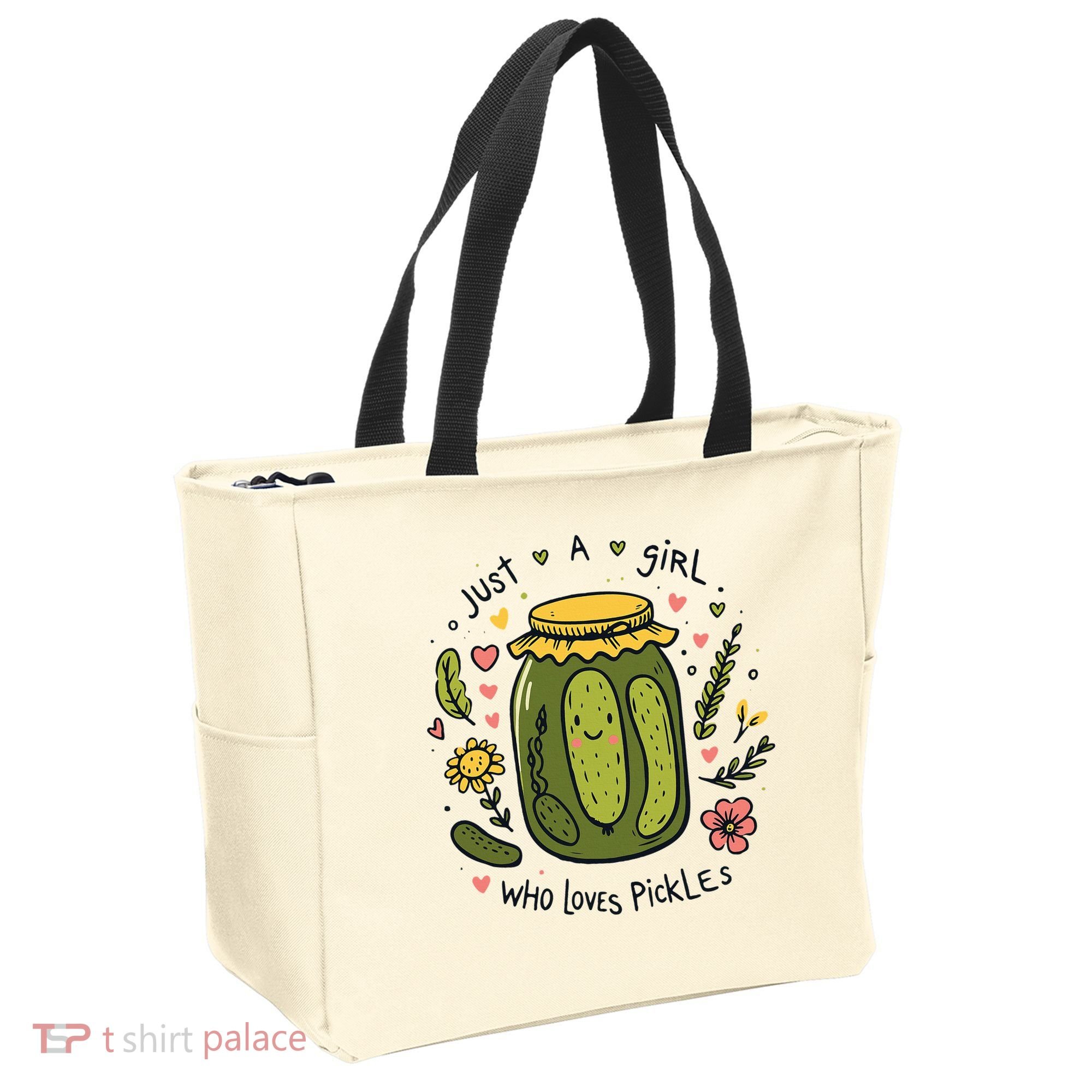 Just A Girl Who Loves Pickles Tote Bag