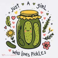 Just A Girl Who Loves Pickles Sweatshirt thumb 3