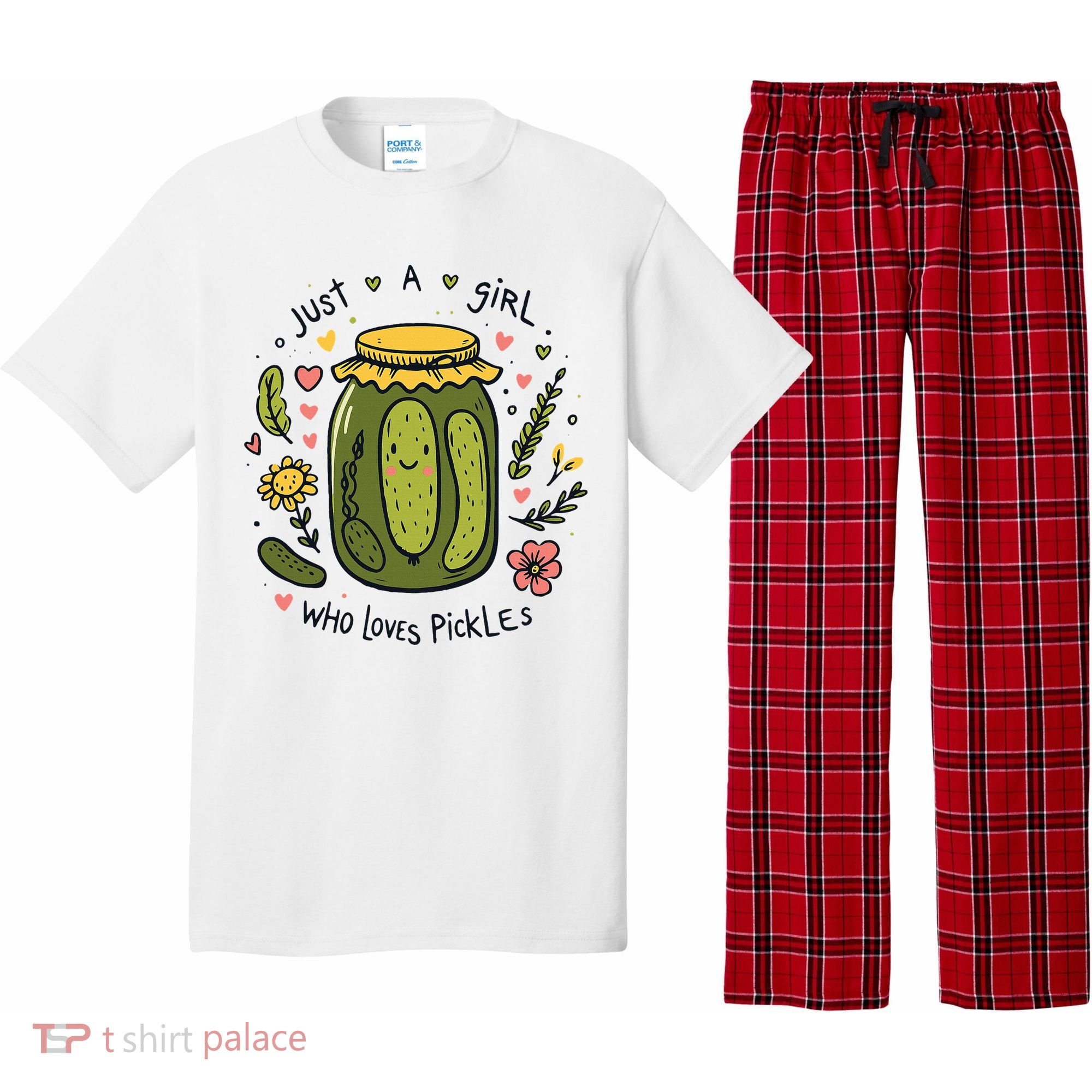 Just A Girl Who Loves Pickles Pajama Set