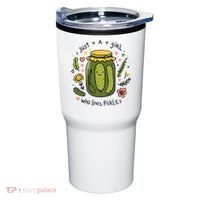 Just A Girl Who Loves Pickles Tumbler thumb 0