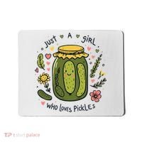 Just A Girl Who Loves Pickles Mousepad thumb 0