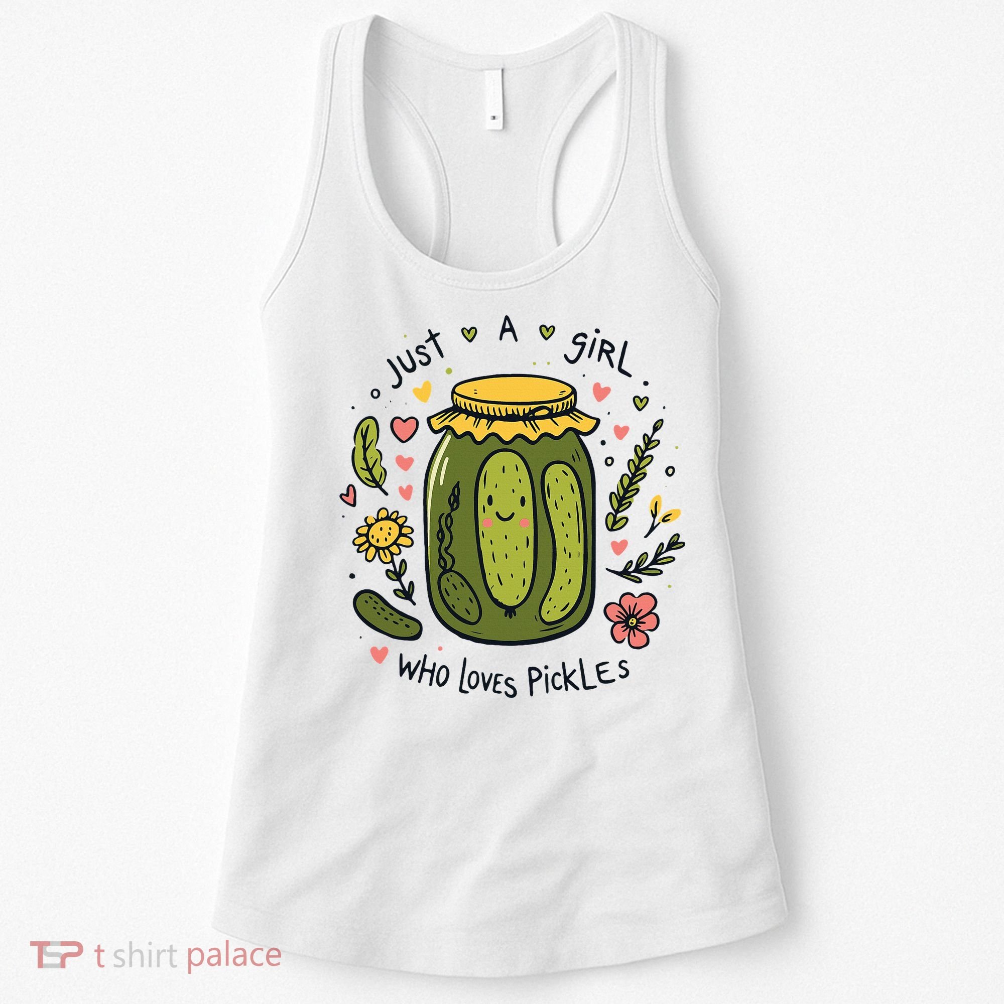 Just A Girl Who Loves Pickles Women's Tank Top
