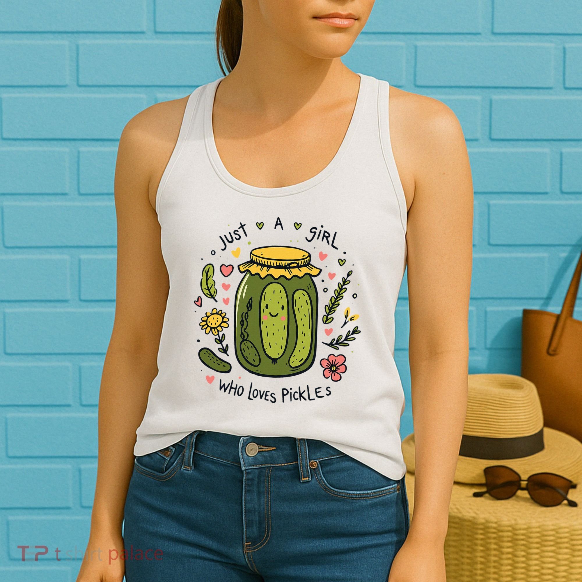 Just A Girl Who Loves Pickles Women's Tank Top