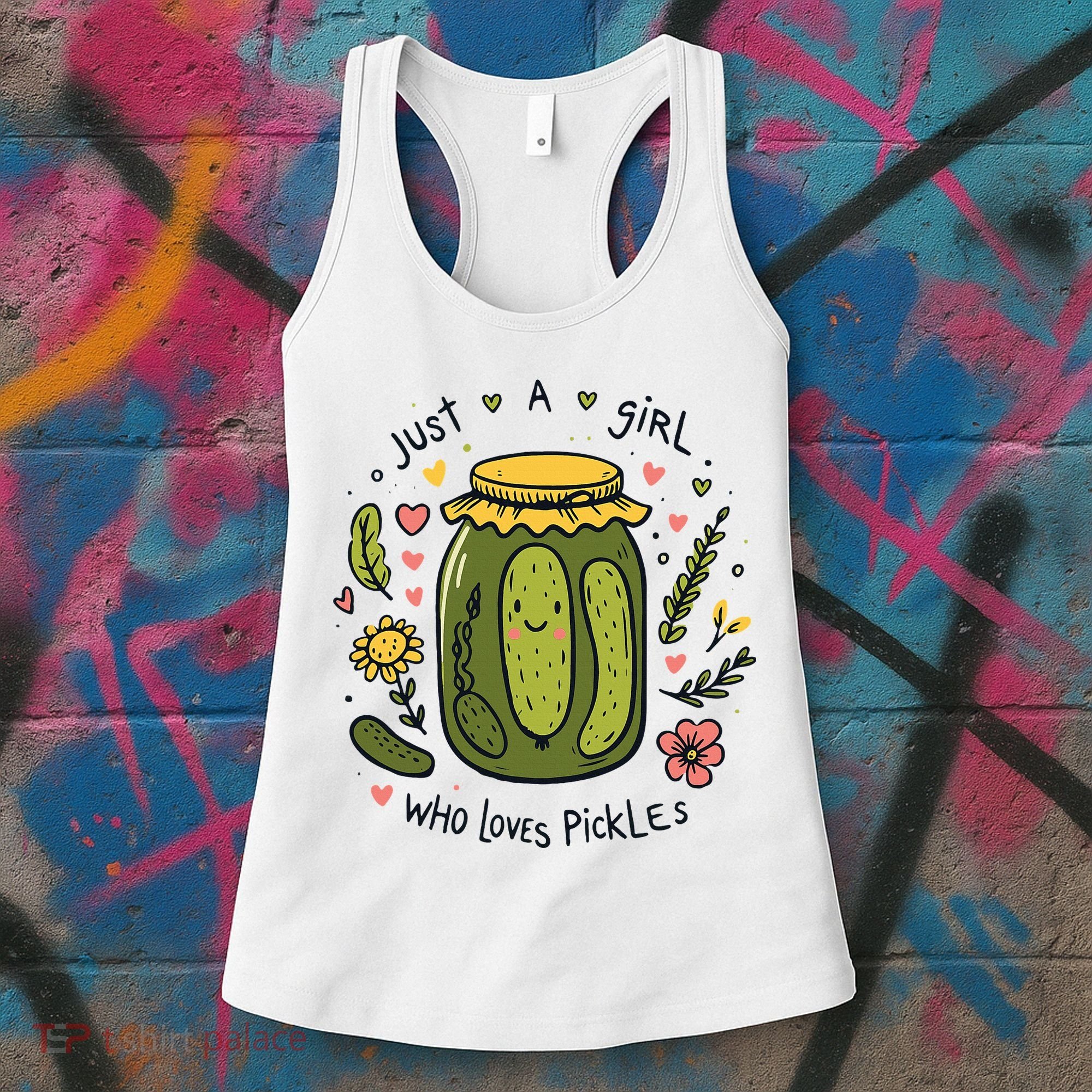 Just A Girl Who Loves Pickles Women's Tank Top