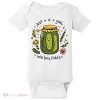 Just A Girl Who Loves Pickles Baby Bodysuit thumb 0