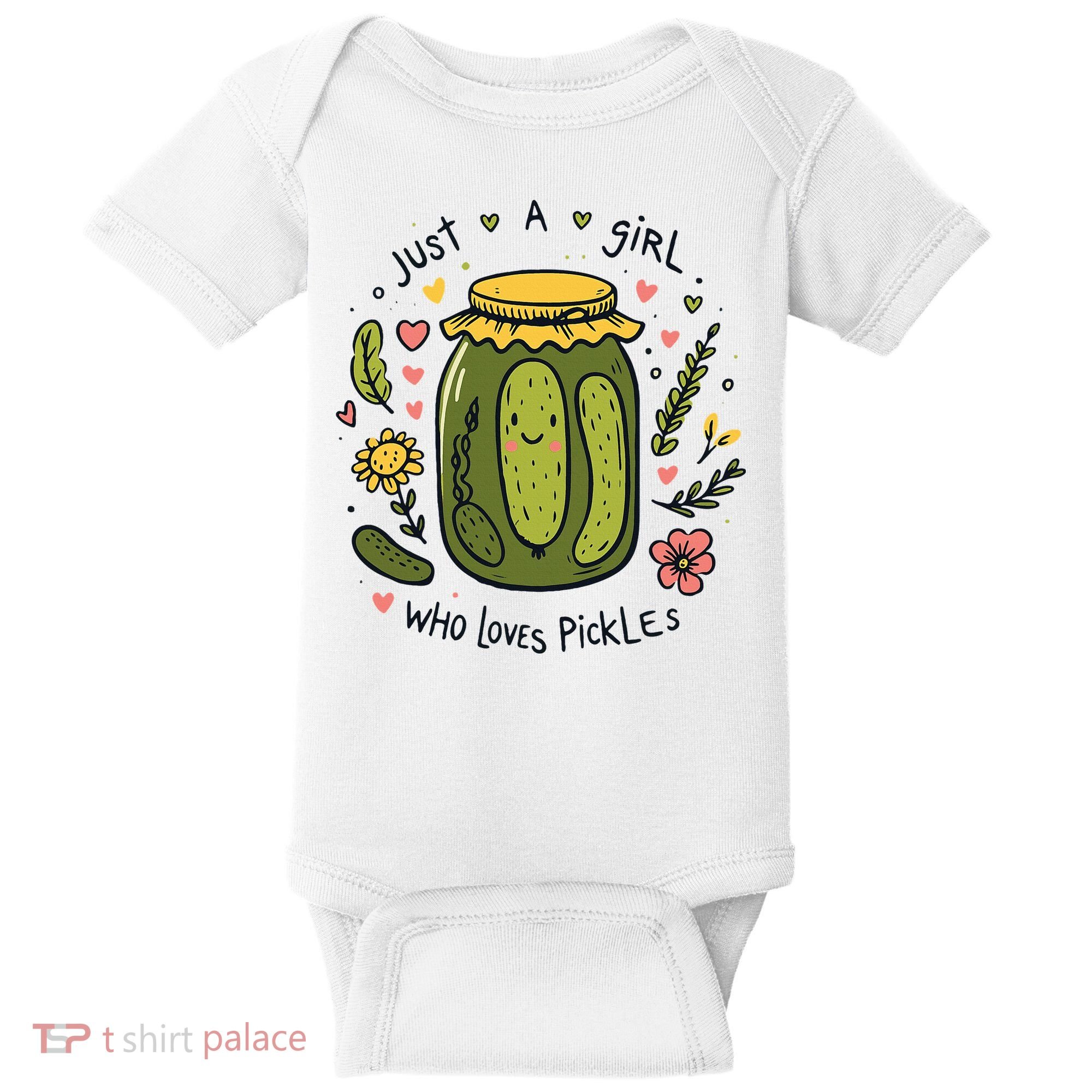 Just A Girl Who Loves Pickles Baby Bodysuit