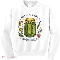 Just A Girl Who Loves Pickles Kids Sweatshirt thumb 0