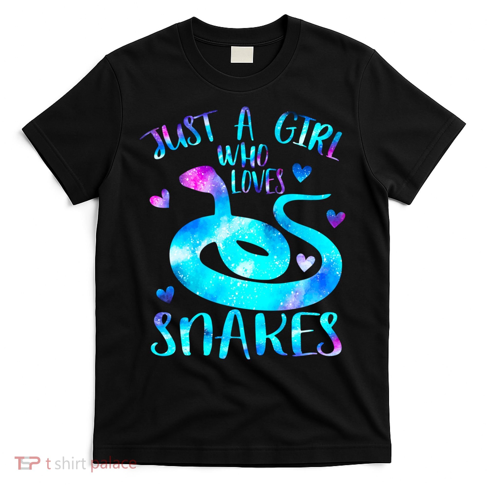 Just A Girl Who Loves Snakes Theme Cute Snake Lover Galaxy Cute Gift T-Shirt