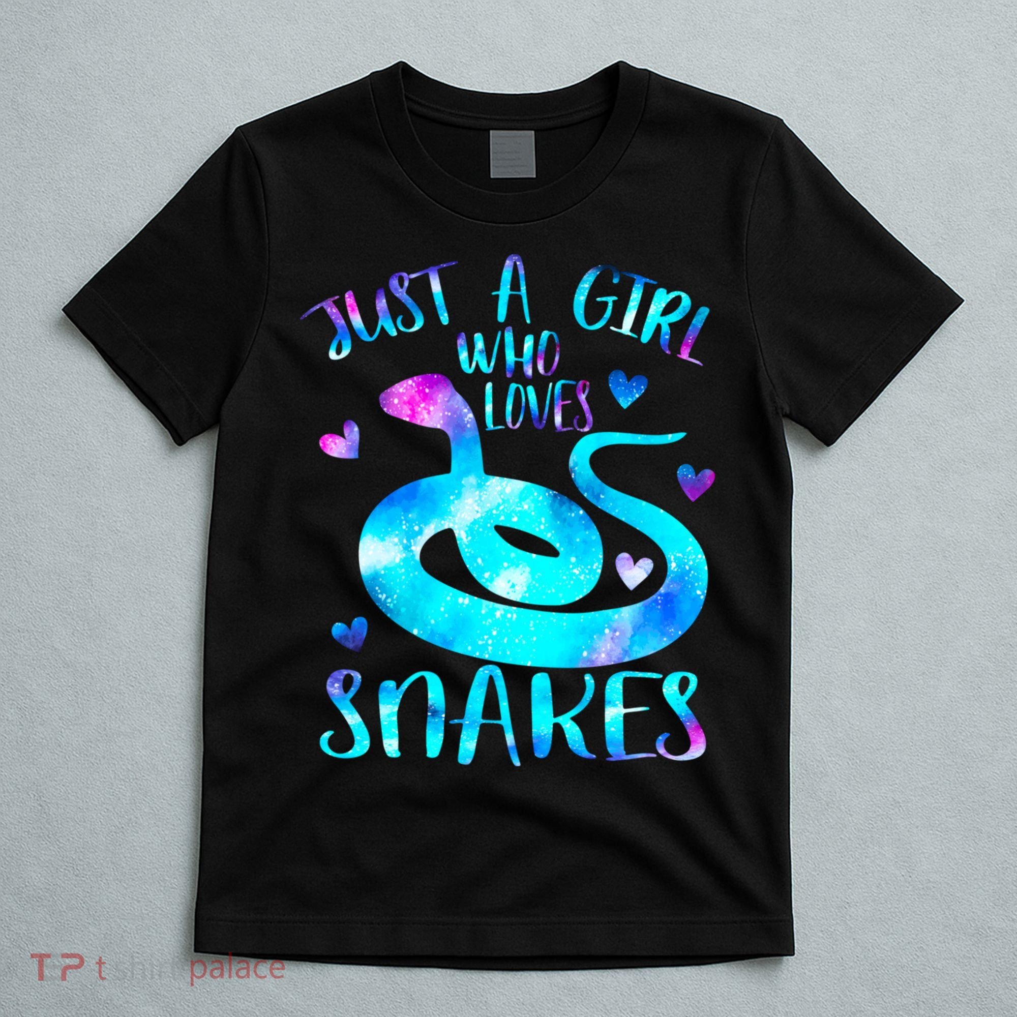 Just A Girl Who Loves Snakes Theme Cute Snake Lover Galaxy Cute Gift T-Shirt