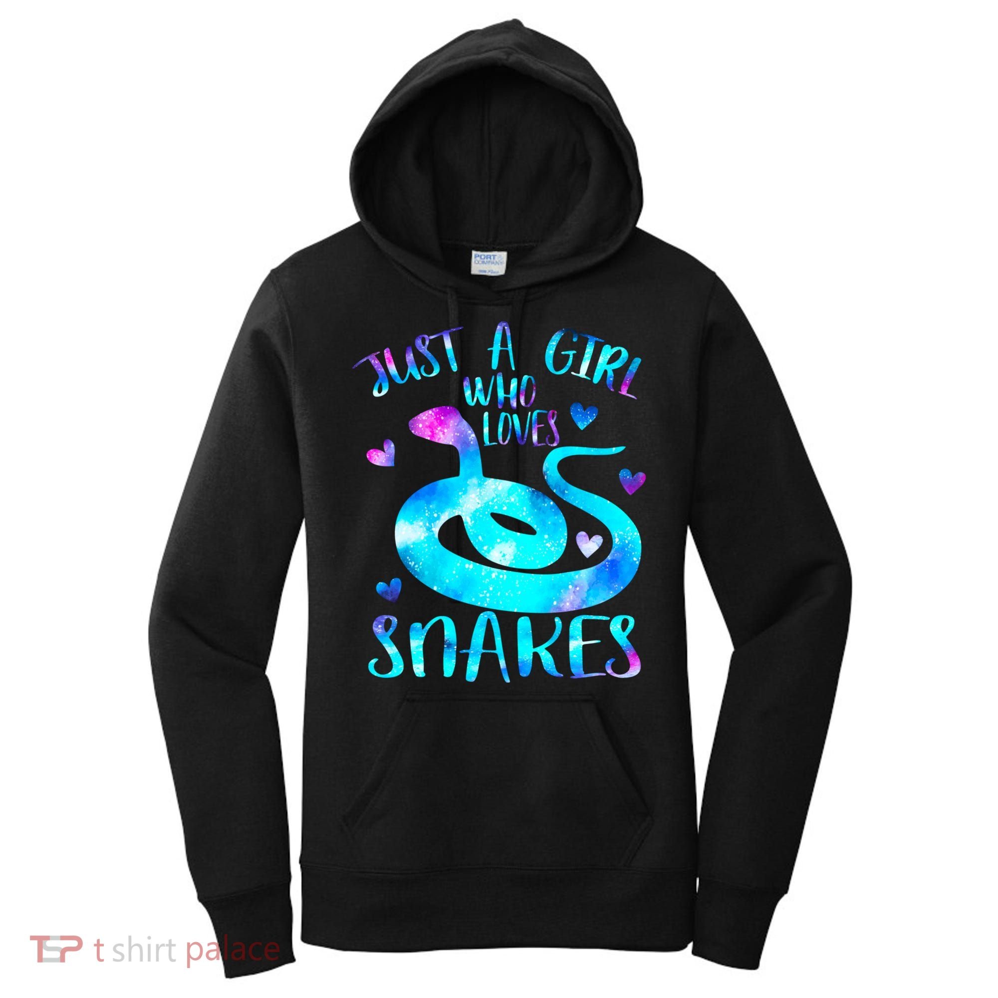 Just A Girl Who Loves Snakes Theme Cute Snake Lover Galaxy Cute Gift Women's Hoodie