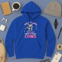Just A Girl Who Loves Cows Cool Gift Hoodie thumb 3