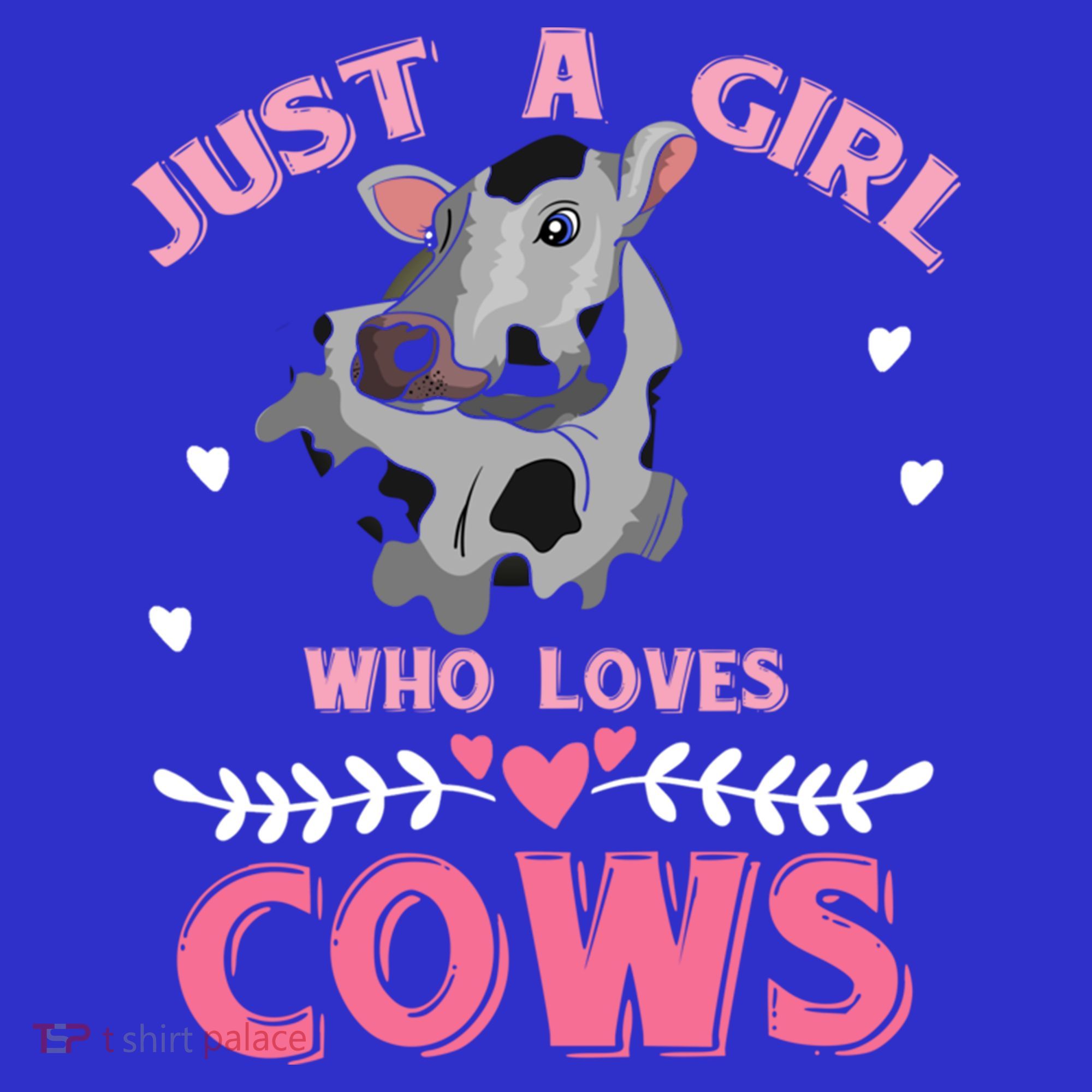Just A Girl Who Loves Cows Cool Gift Hoodie
