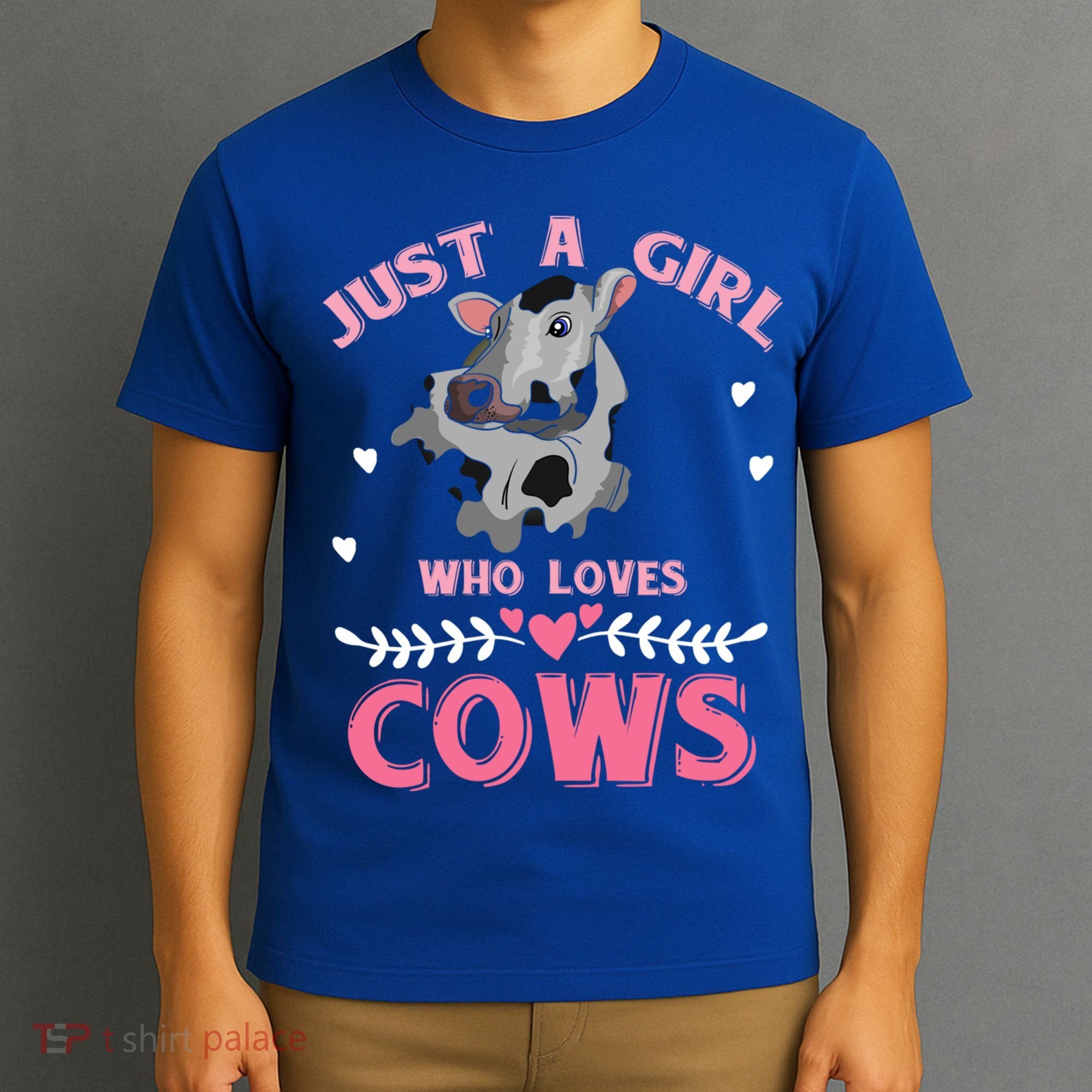 Just A Girl Who Loves Cows Cool Gift T-Shirt