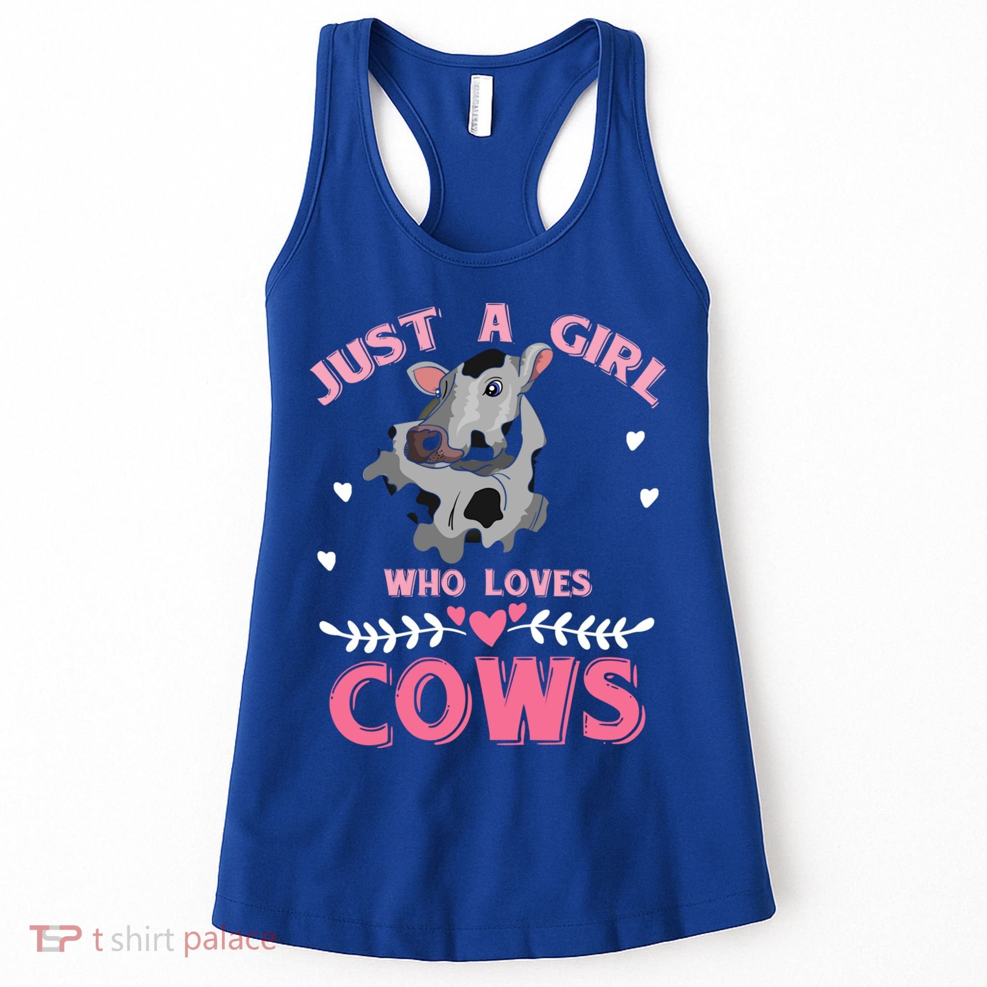 Just A Girl Who Loves Cows Cool Gift Women's Tank Top