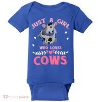 Just A Girl Who Loves Cows Cool Gift Baby Bodysuit thumb 0