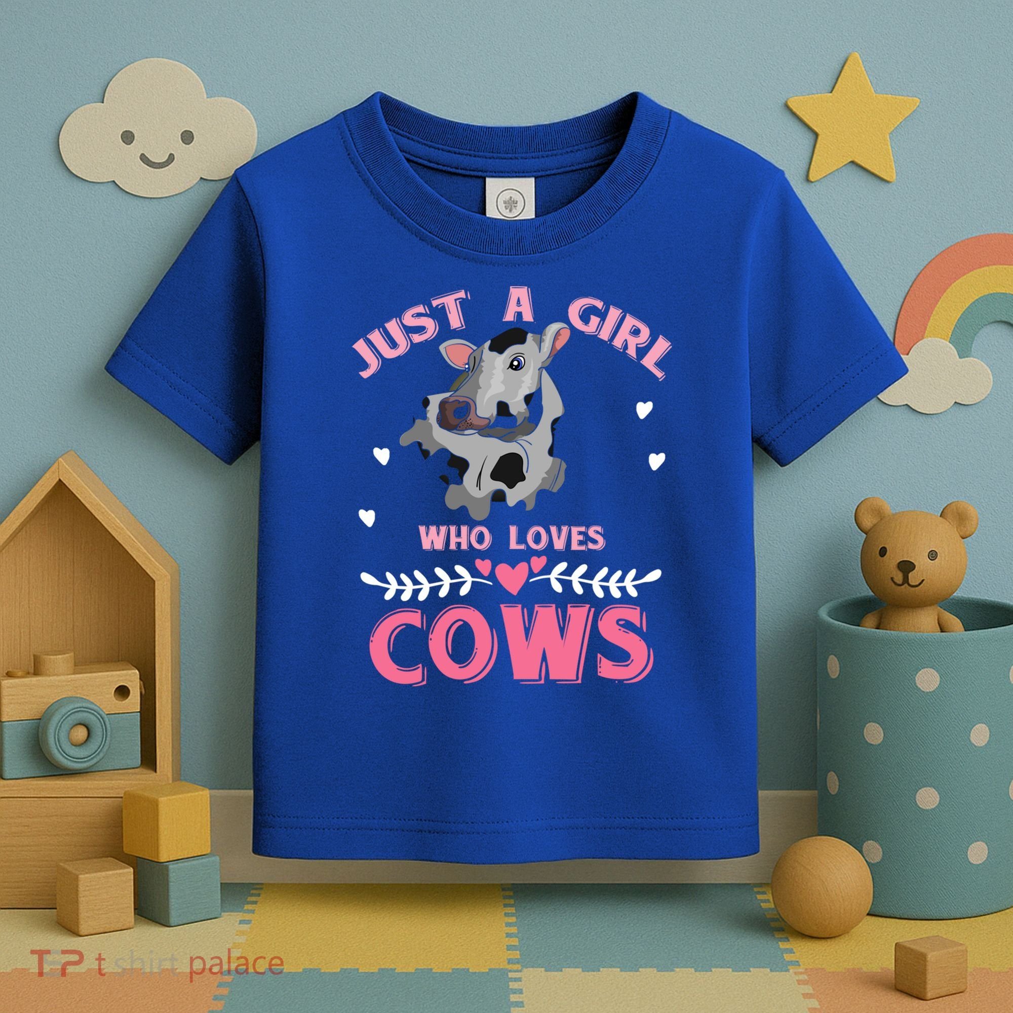 Just A Girl Who Loves Cows Cool Gift Toddler T-Shirt