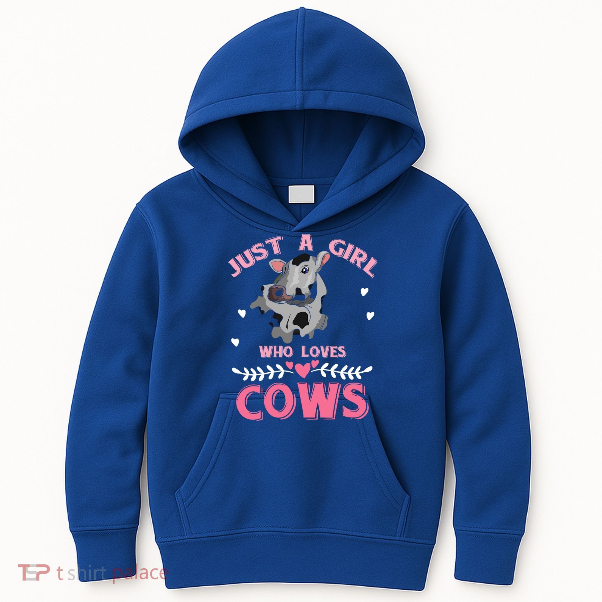 Just A Girl Who Loves Cows Cool Gift Kids Hoodie