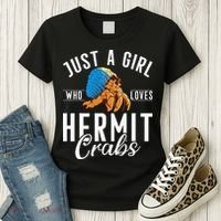 Just A Girl Who Loves Hermit Crabs Women's T-Shirt thumb 3